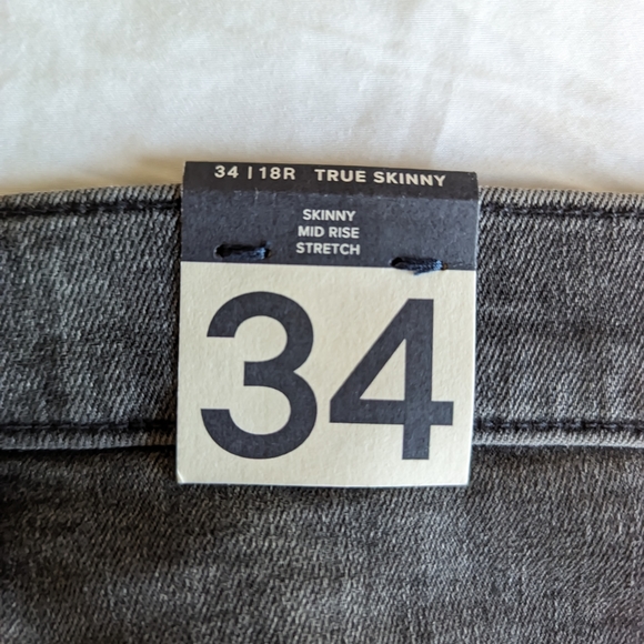 Women's gap 34 grey wash denim cropped ankle skinny jeans - Picture 8 of 9